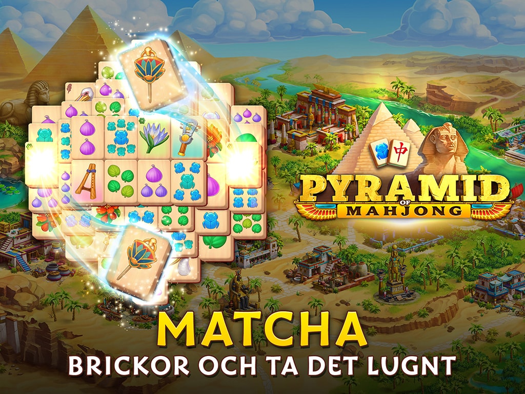 Pyramid of Mahjong: Pusselspel med parmatching