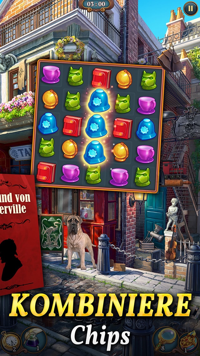 Sherlock: Wimmelbild・3-Gewinnt