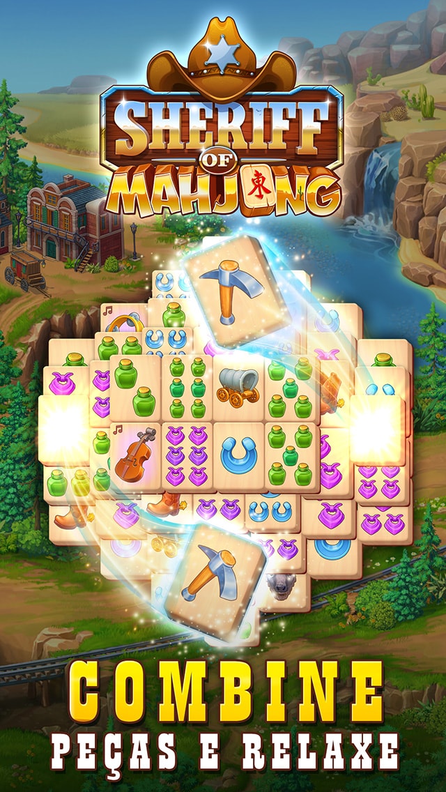 Sheriff of Mahjong®: Solitário
