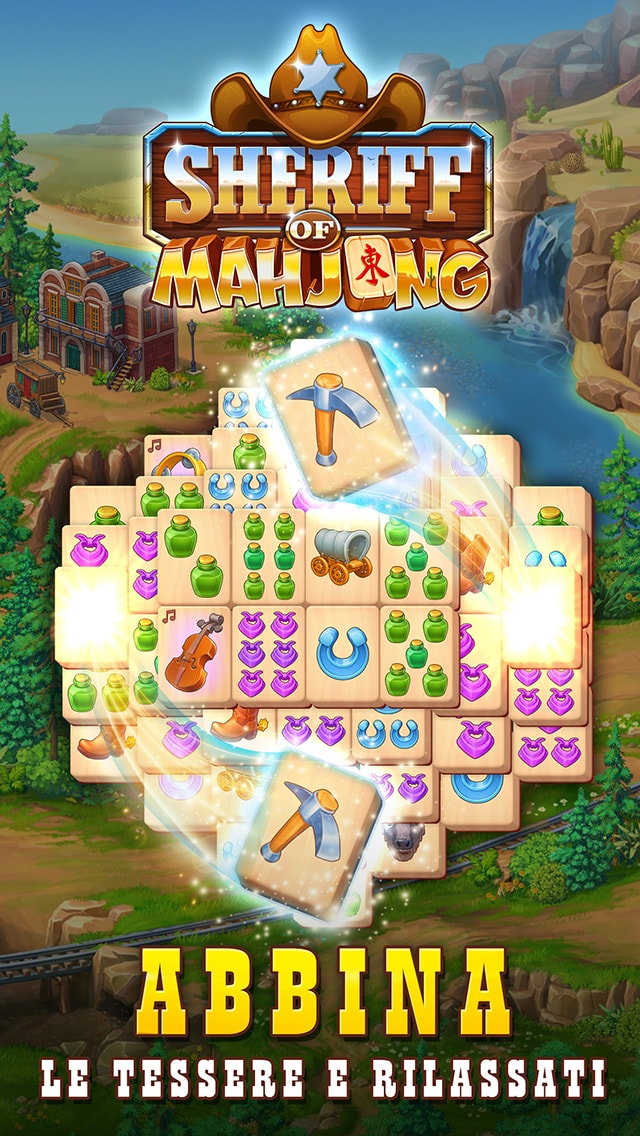 Sheriff of Mahjong®: Solitario