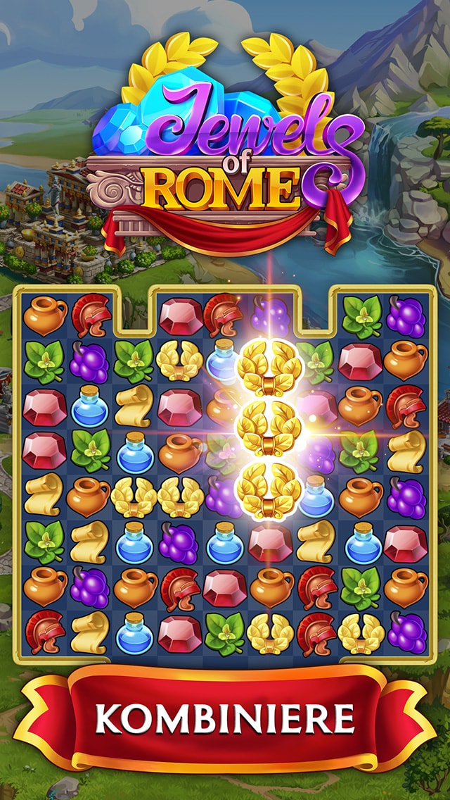 Jewels of Rome®: Drei Gewinnt