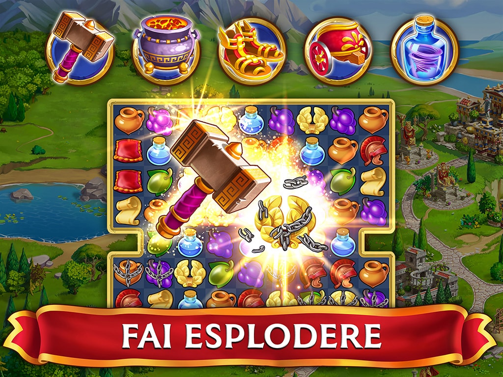 Jewels of Rome®: Gioco con abbinamento di gemme