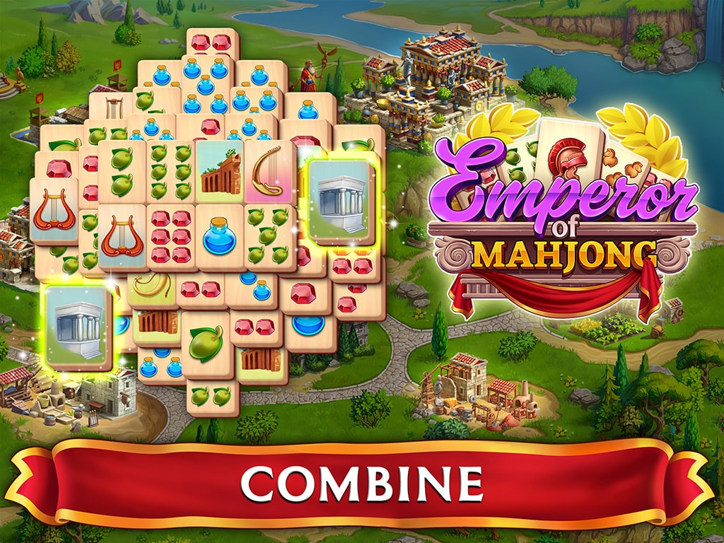 Emperor of Mahjong®: Una peças e restaure a cidade
