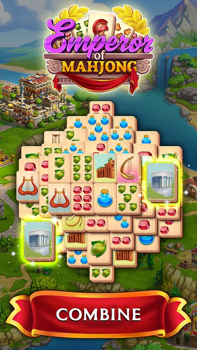 Emperor of Mahjong®: Una peças e restaure a cidade