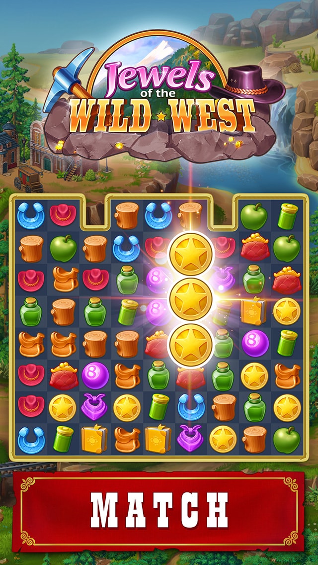Jewels of the Wild West®: Gems puzzles & Diamond quests