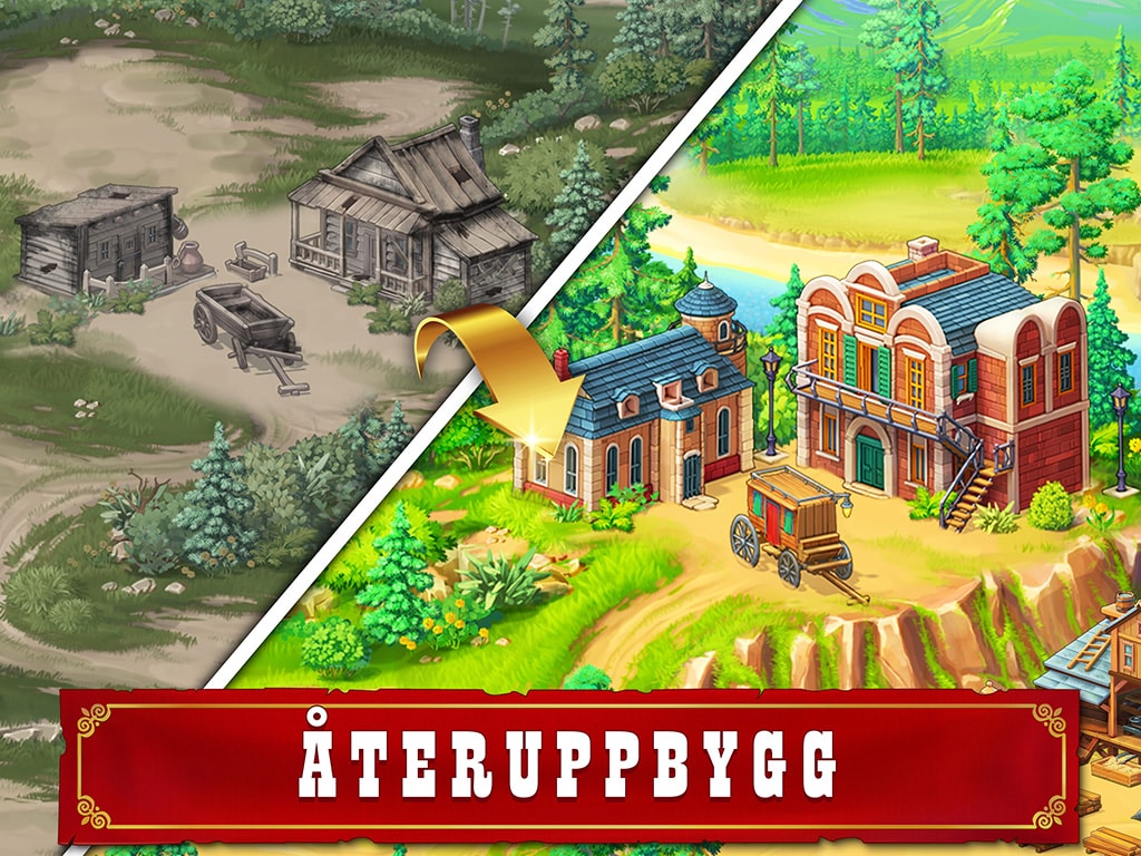 Jewels of the Wild West®: Matcha juveler och bygg staden