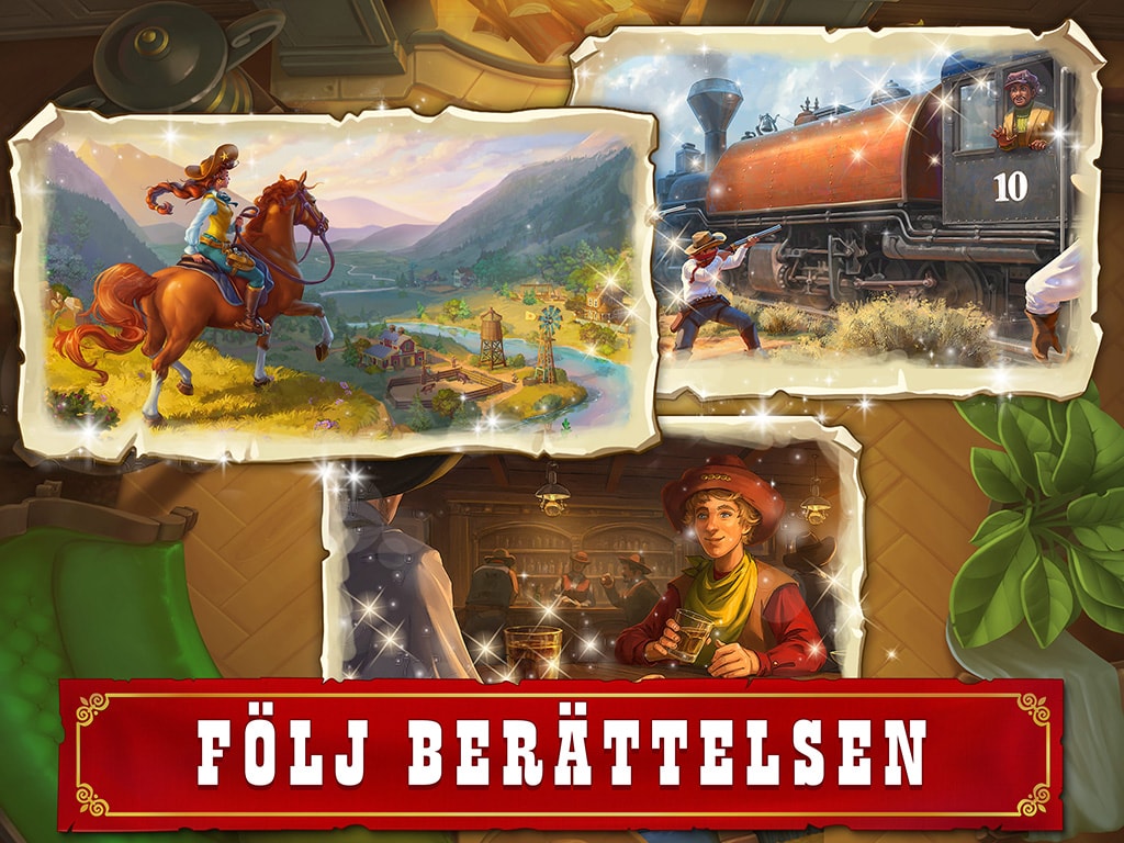 Jewels of the Wild West®: Matcha juveler och bygg staden