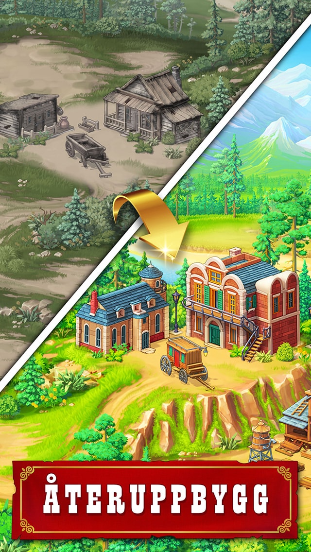 Jewels of the Wild West®: Matcha juveler och bygg staden