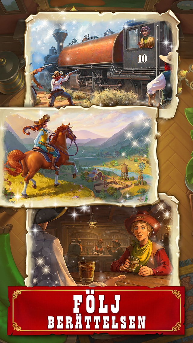 Jewels of the Wild West®: Matcha juveler och bygg staden