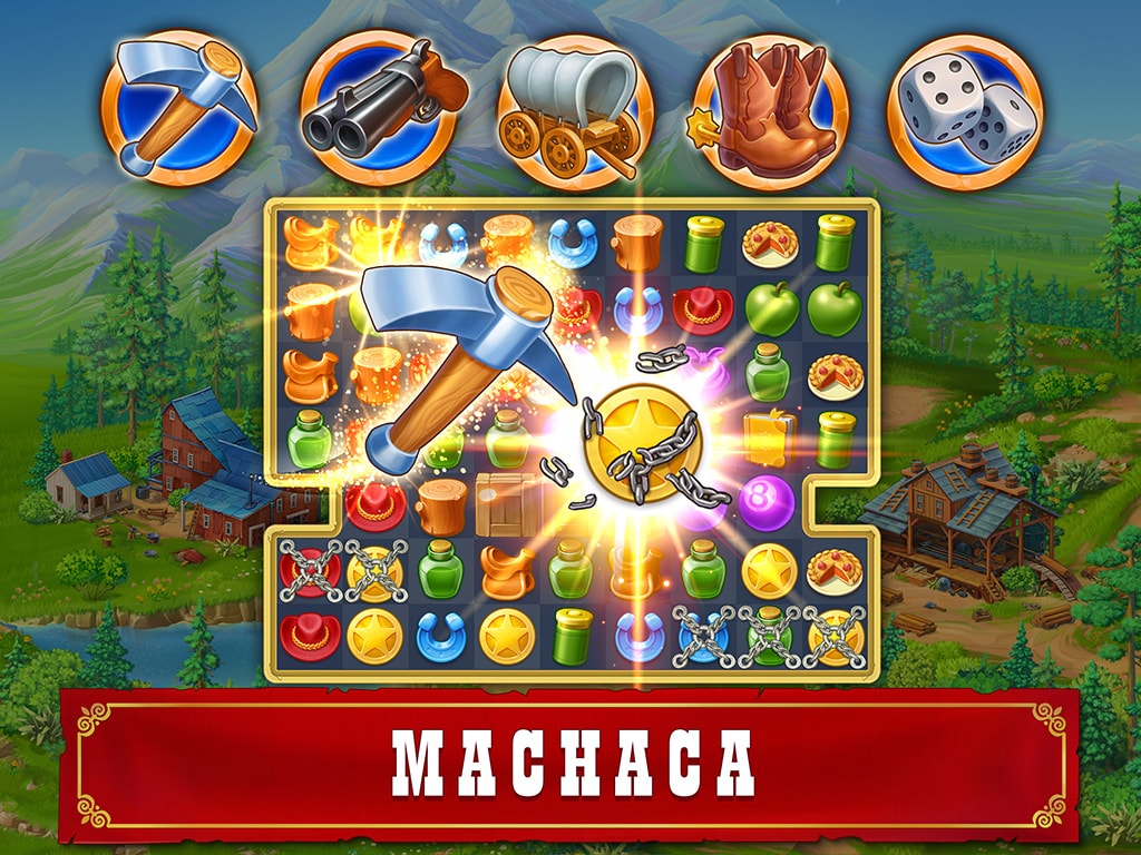 Jewels of the Wild West®: Une gemas y restaura la ciudad