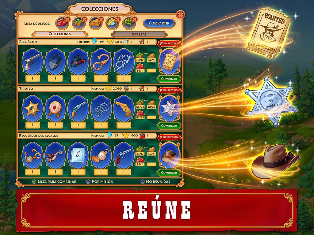 Jewels of the Wild West®: Une gemas y restaura la ciudad