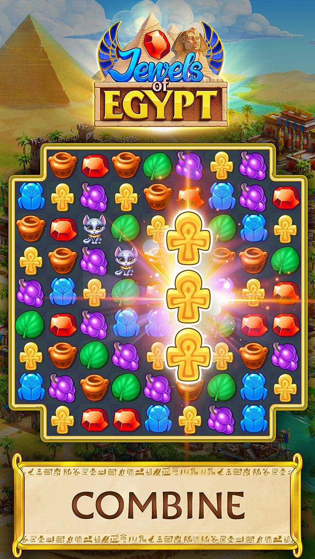 Jewels of Egypt®: combinar 3