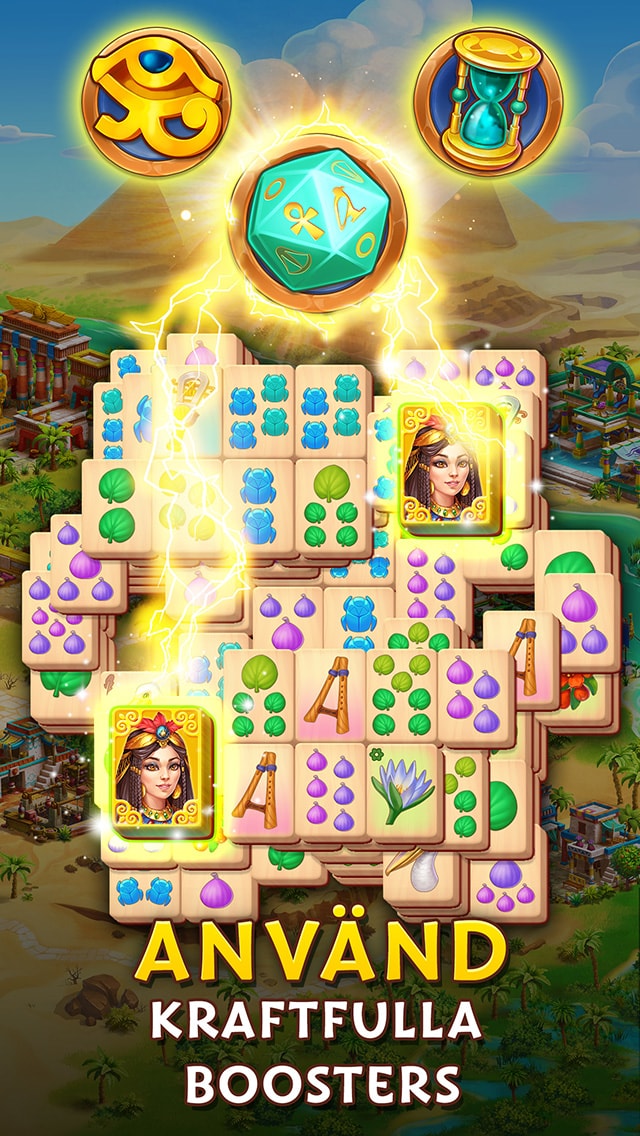 Pyramid of Mahjong: Pusselspel med parmatching