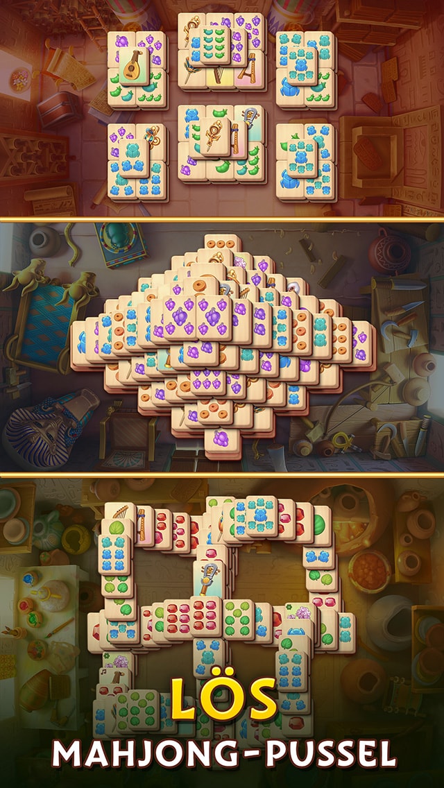 Pyramid of Mahjong: Pusselspel med parmatching