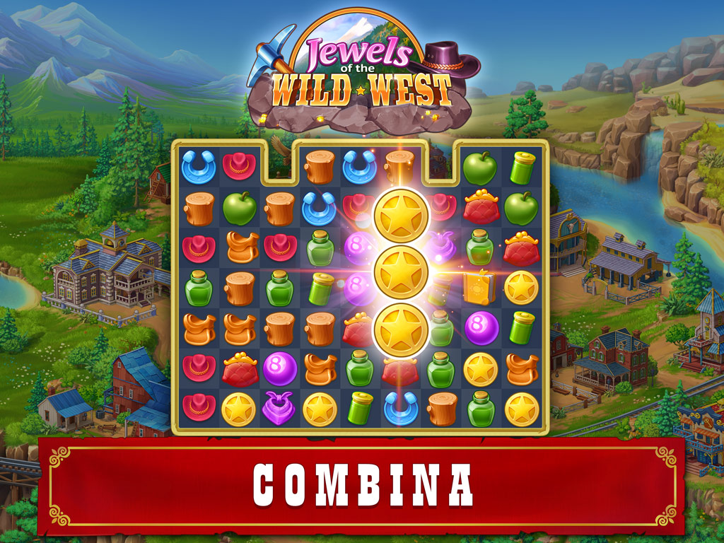 Jewels of the Wild West®: Gems puzzles & Diamond quests