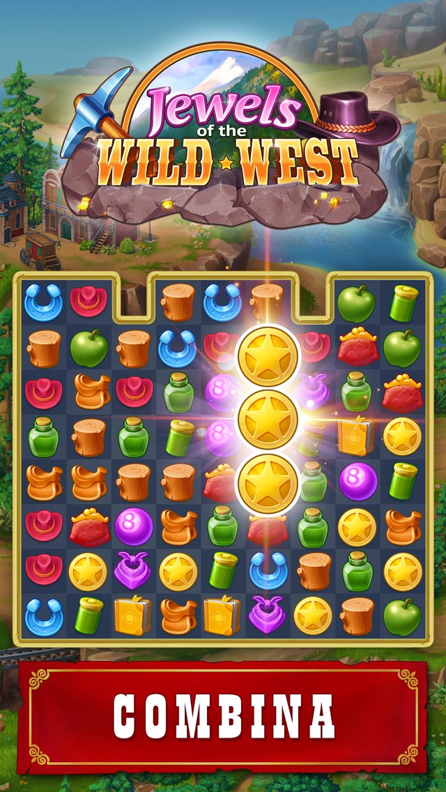 Jewels of the Wild West®: Gems puzzles & Diamond quests