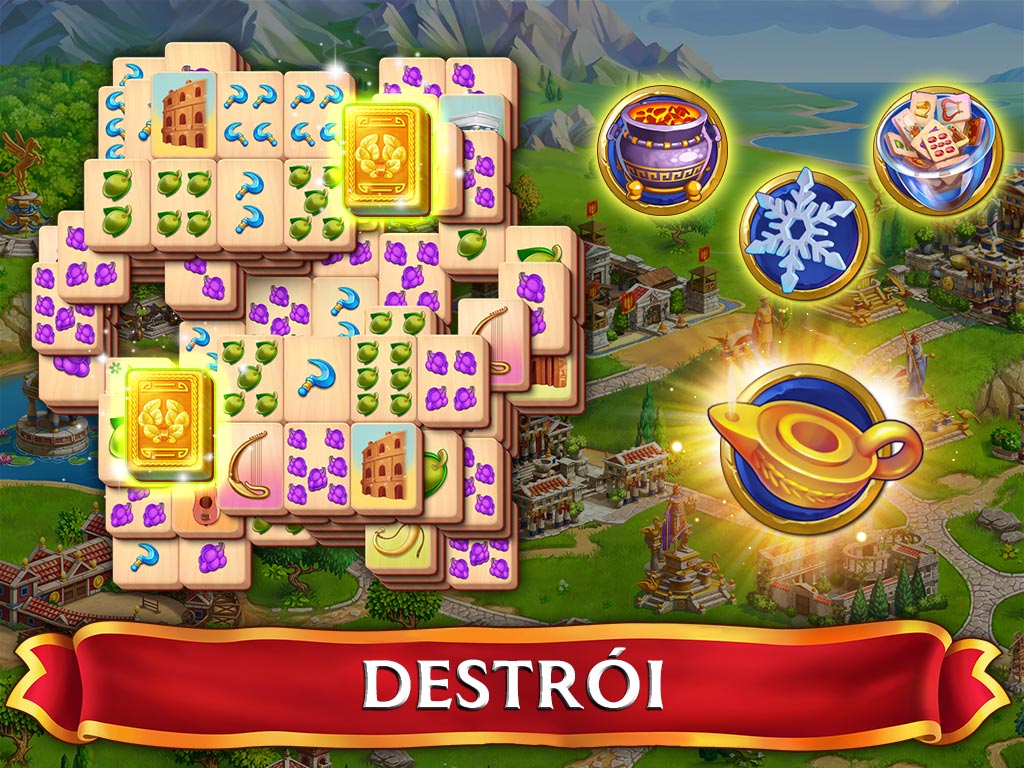 Emperor of Mahjong®: Una peças e restaure a cidade