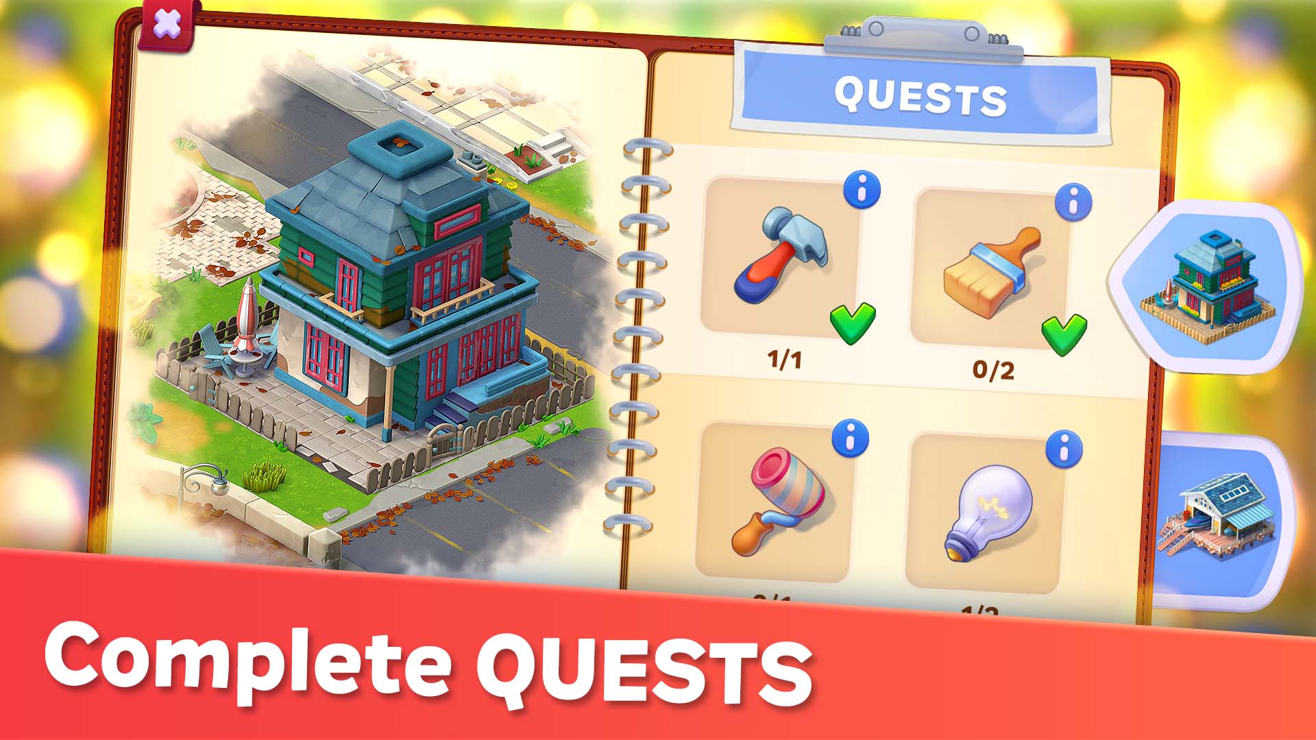 Bayside Merge: Renovation game